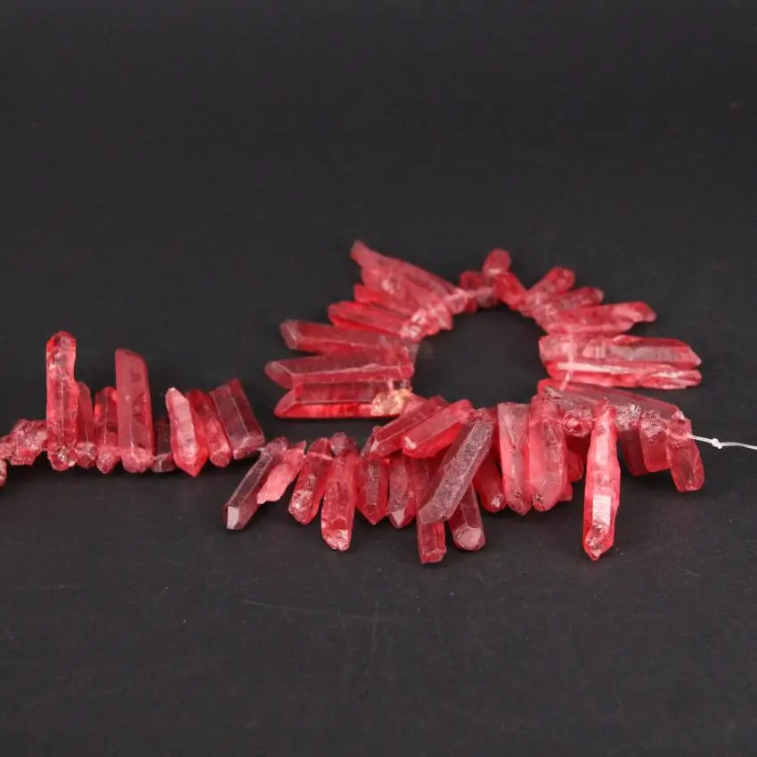 Бусины из титана и Красного кварца с верхним отверстием 15 5 дюйма|loose beads|beads diycrystal