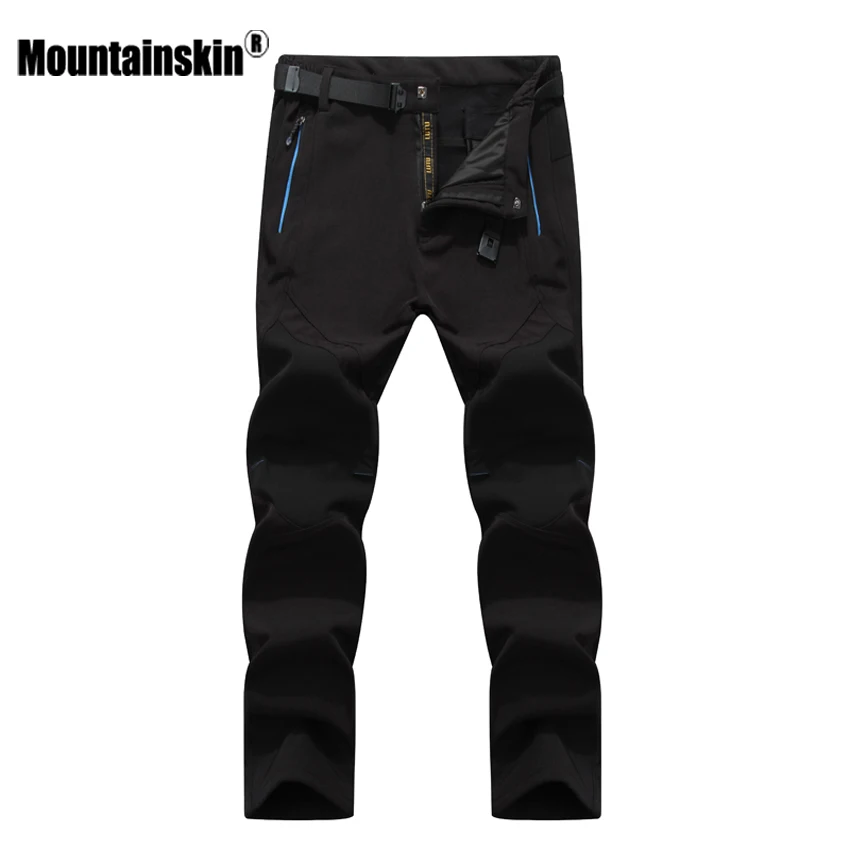 

Mountainskin 5XL Men's Winter Softshell Inner Fleece Pants Fashion Waterproof Male Trousers Jogger Thick Brand Warm Pant SA401