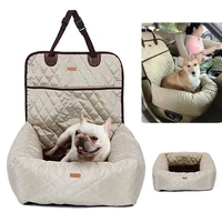 dog car seat bed travel dog car seats for small medium dogs frontback seat indoorcar use pet car carrier bed cover removable