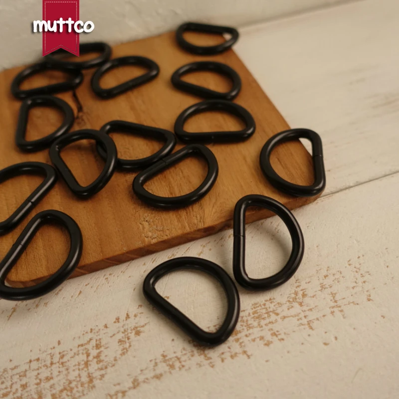 Сделай сам для ошейника собаки 2 5 см черное D образное соединительное кольцо