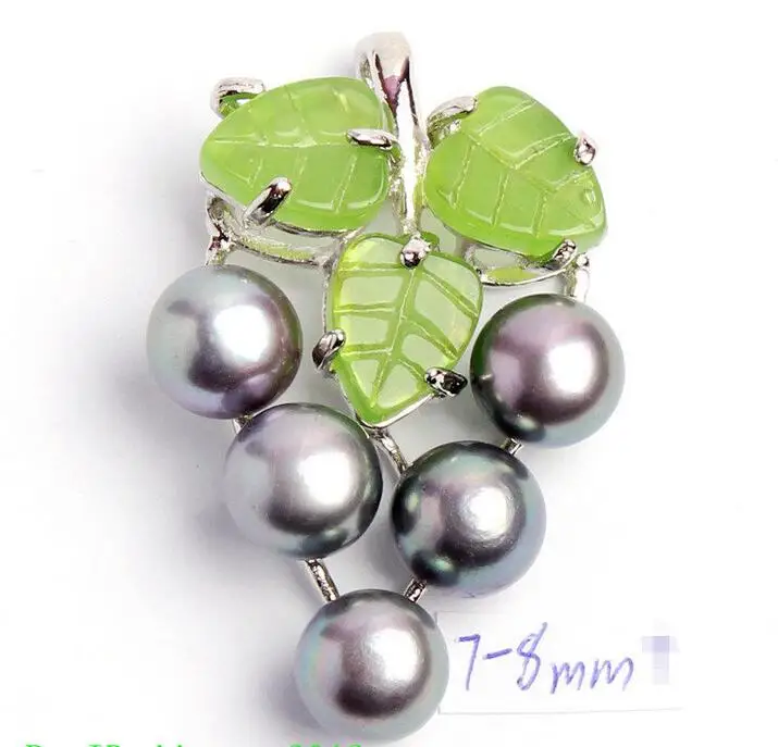 Горячий продавать бесплатная доставка ******* 7-8 мм Довольно Натуральный Черный