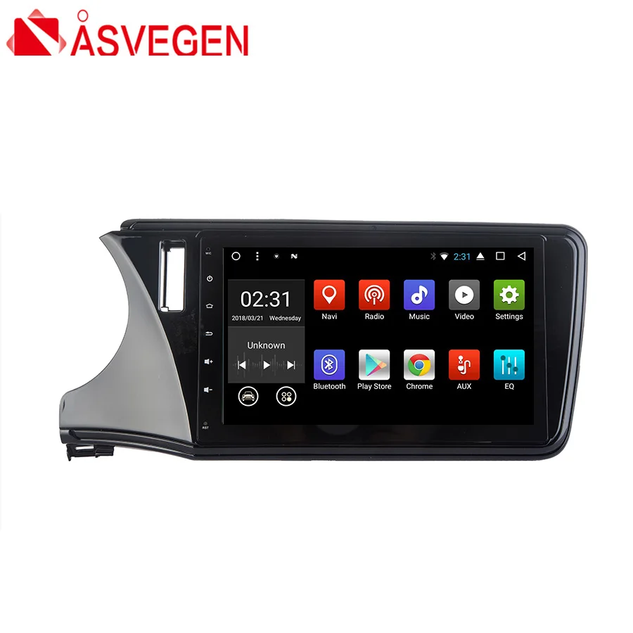 

Asvegen HD Touch Screen Android 7.1 Quad Core Car DVD Player Auto Radio GPS Navigation Multimedia For Honda City & Greiz 2015