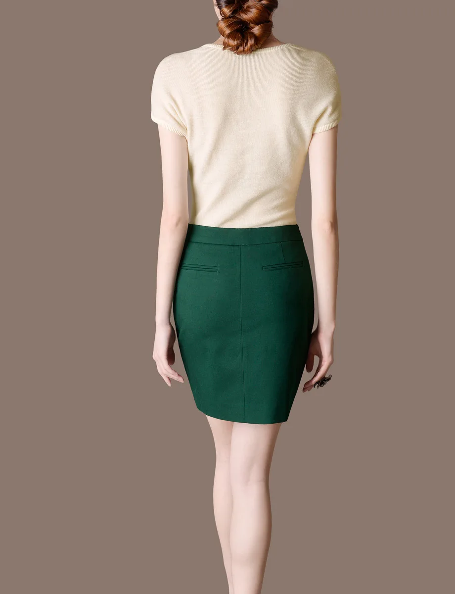 2014 summer new OL temperament elegant retro stretch Slim package hip skirt B219 kite | Женская одежда