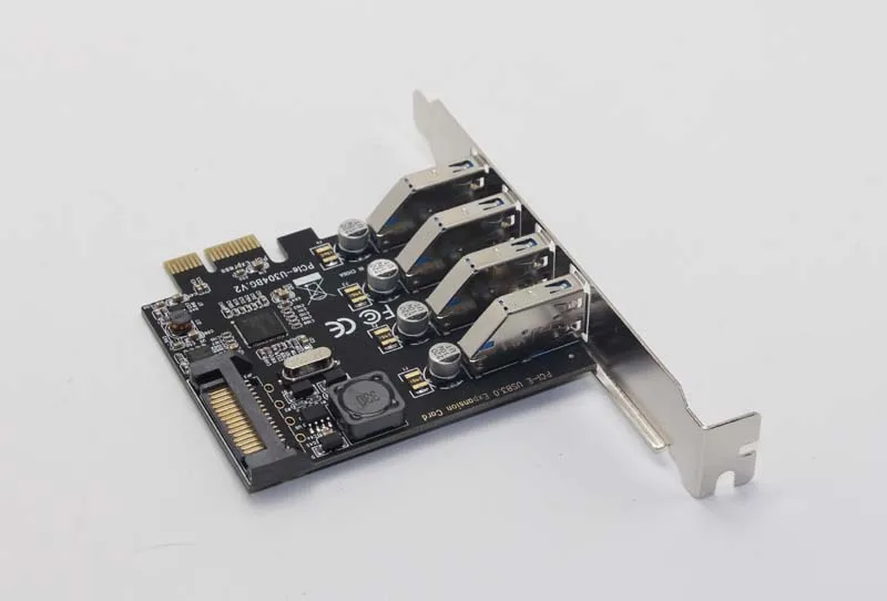 10 шт. USB 3 0 4 порта PCIE карта расширения PCI Express адаптер Pcie портовый с 15 Pin Sata разъем