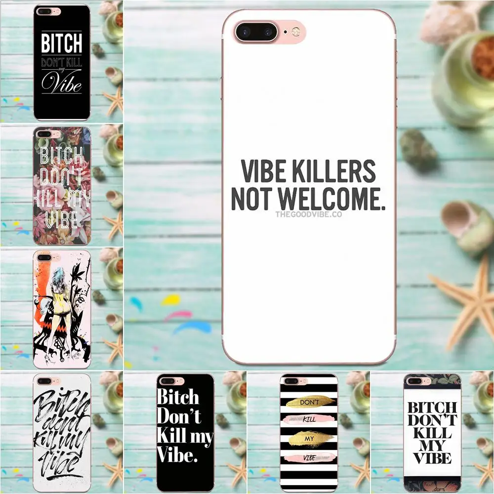 Bitch Don't Kill My Vibe Модный чехол для Xiaomi Redmi Mi Note 7 8 9 SE Pro Lite Go Play|Чехлы-накладки| |