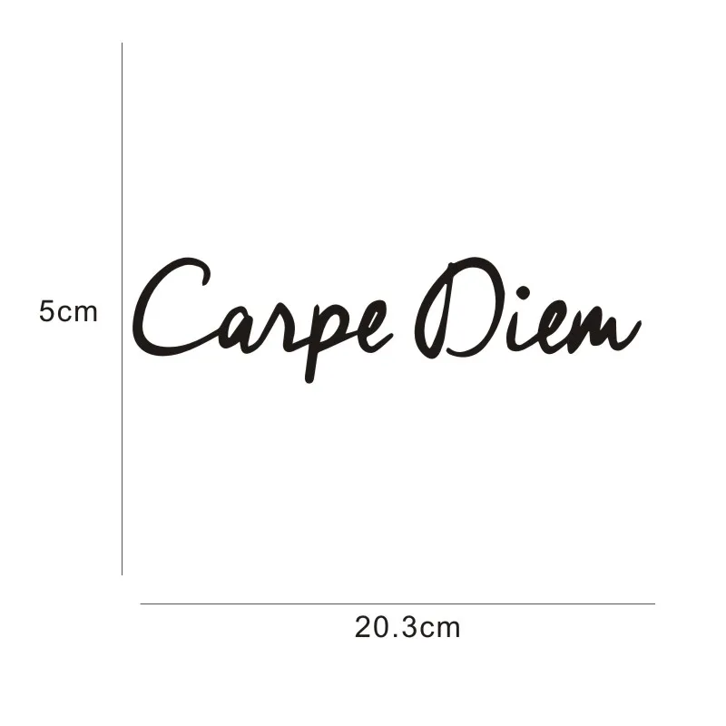 CARPE DIEM текстовая виниловая наклейка на машину для автомобиля украшение