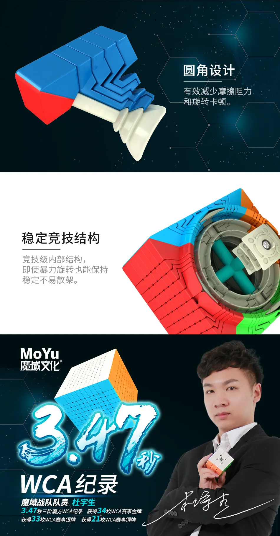 Cubing класс Meilong 10*10 Stickerless скорость cubing для коллекционеров X'mas подарок Brithday Cubexyz