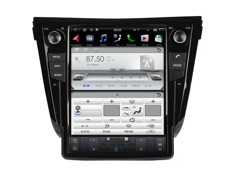 12 1 дюймовый большой сенсорный экран android 9 0 tesla style автомобильный dvd плеер для NISSAN X