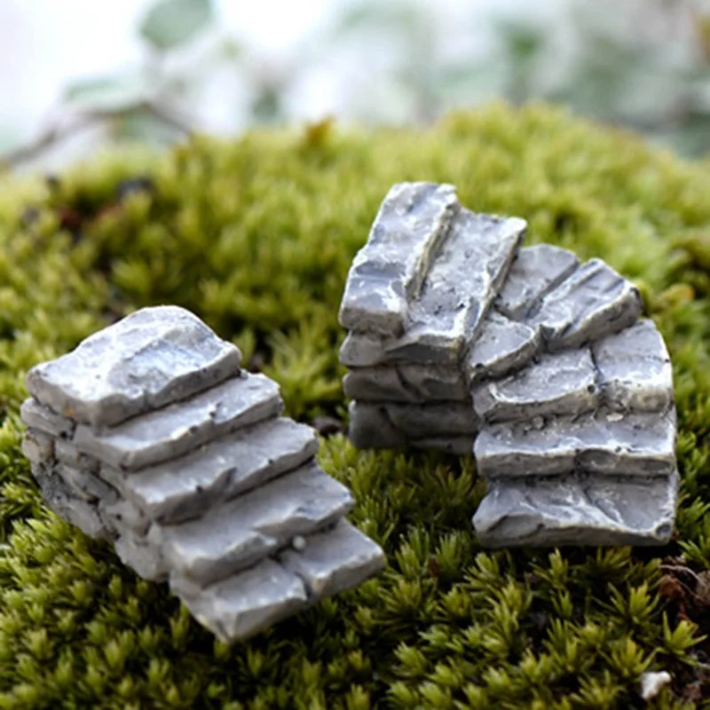 2 шт. Миниатюрный смолы мост Лестница Сад сказочный орнамент цветочный горшок