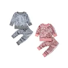 Костюм Детский вельветовый в полоску, с длинным рукавом и брюками