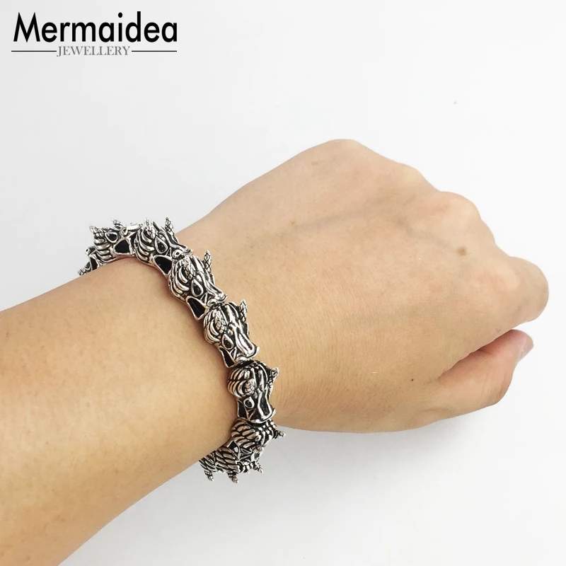 Dragon Strand Bracelet DIY Jewelry Accessories Good Jewerly For Men Women 2020 Gift silver plated Super Deals | Украшения и