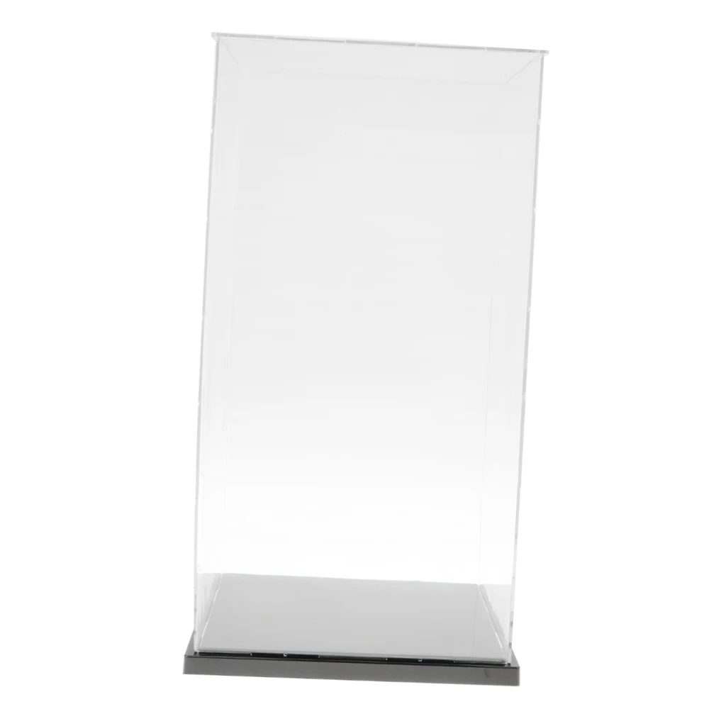 100% новый прозрачный чехол для показа с черным основанием фигурок 21x21x41 см