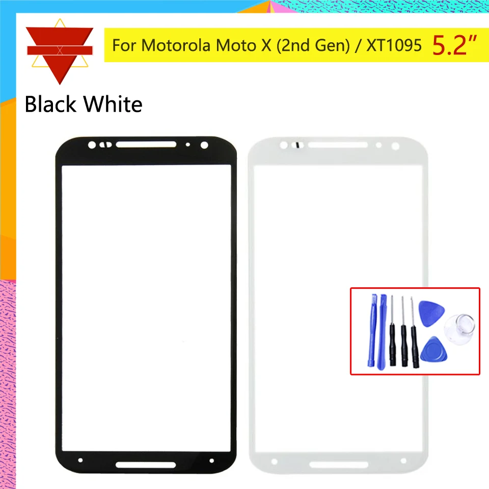 5 2 ЖК Передняя стеклянная линза для Motorola Moto X (2nd Gen) XT1095 передняя внешняя сенсорный
