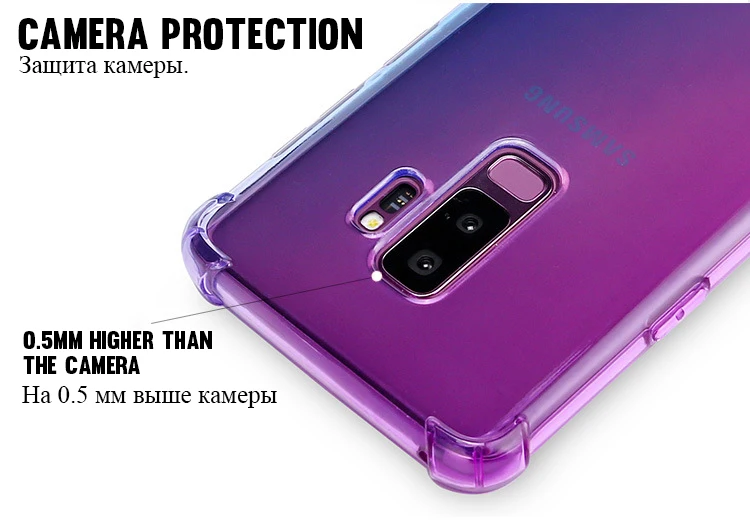Силиконовый чехол для samsung Galaxy M20 M10 S10E S10 S9 S8 J4 J6 плюс J8 A9 A8 A6 A7 J5 Prime J7 Note 9 8 градиентный чехол