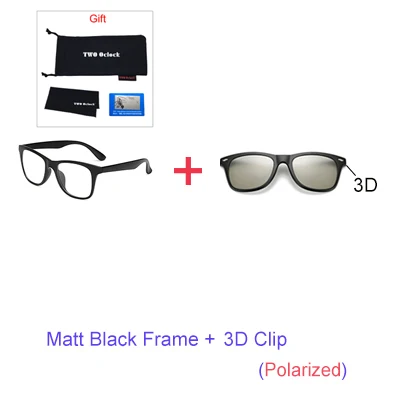 1 Frame 3D Clip Два оклока, магнитное солнцезащитное стекло, es, для женщин, на застежке, солнцезащитное стекло, для мужчин, поляризационное, UV400 TR90, 3D, для ночного видения, диоптрийное, по рецепту, стекло C2208 - Цвет линз: 1 Frame 3D Clip