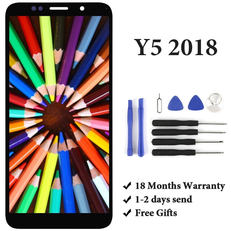 Жк дисплей класса для Huawei Y5 2018 с сенсорным экраном в сборе замена Prime жк