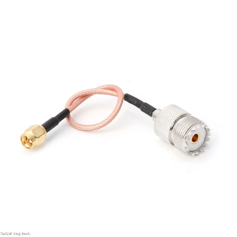 Соединительный кабель RG316 зажим для кабеля Pigtail UHF SO239 Female PL259 к SMA Male Plug обжимной