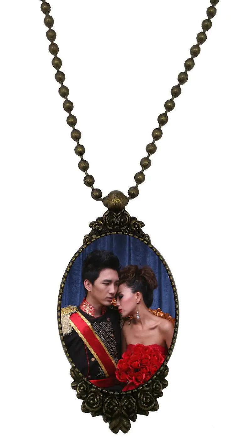 sublimation custom-made picture necklace pendant court style custom photos thermal transfer factory price 100pieces/lot M27 | Украшения и