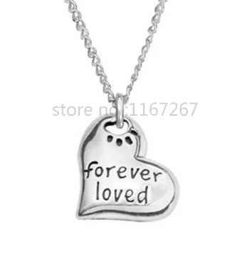 2015 Новый стиль &quotнавсегда любимый&quot ожерелье собака Лапа Печати бирка