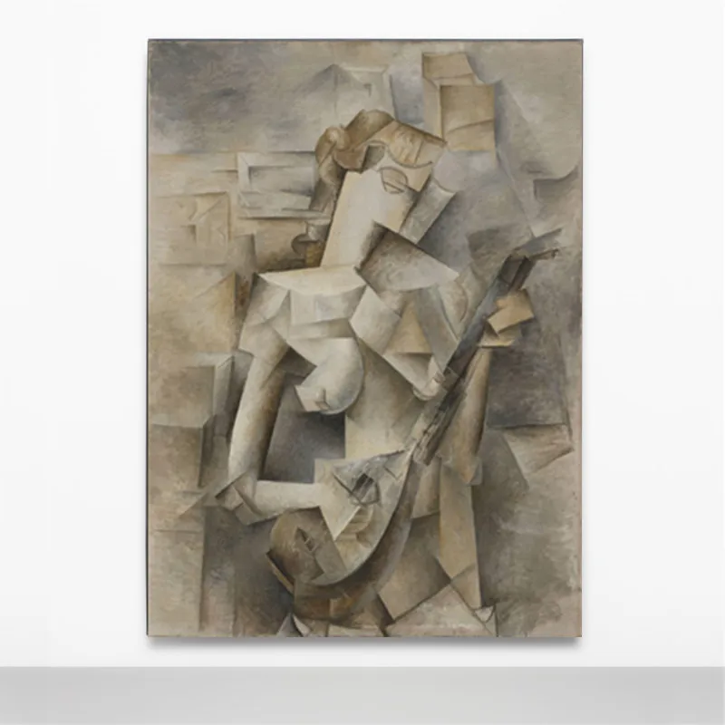 

Canvas Printings Painting Picasso Abstract Painting Girl Playing The Guitar Wall Art Picture for Living Room Home Decor BJS67