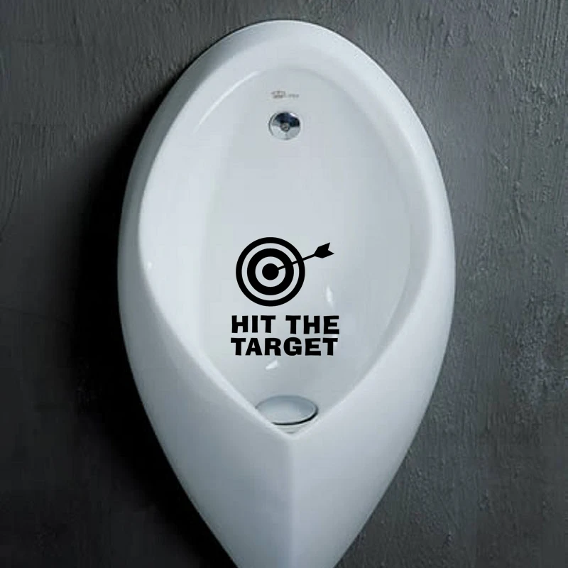 Hit the target наклейки для унитаза Vinyl магазина офиса дома кафе гостиницы туалета