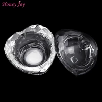 sweet heart crystal clear acrylic liquid dish dappen dish glass cup w cap bowl for acrylic powder monomer nail art tool kit