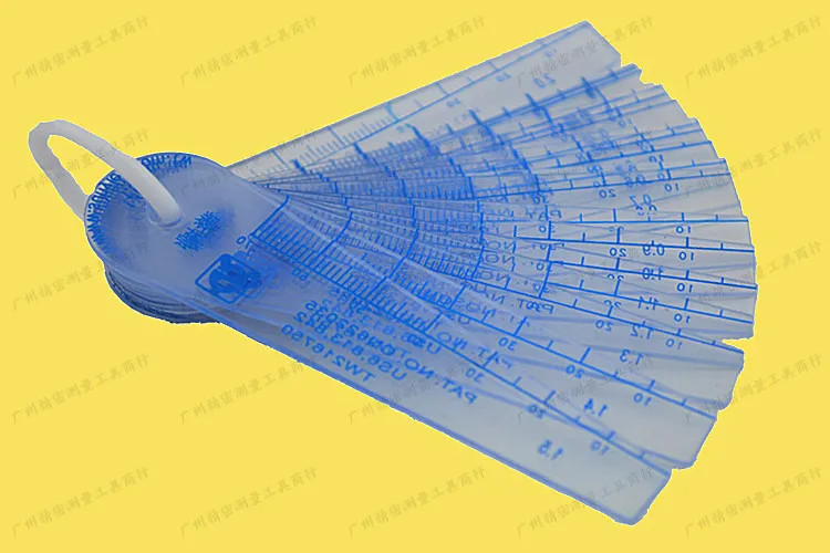 

(Taiwan) plastic plug plastic plastic feeler feeler gauge feeler car with plastic plugs with PVC sheet 0.05-2.0mm. 20 sheet