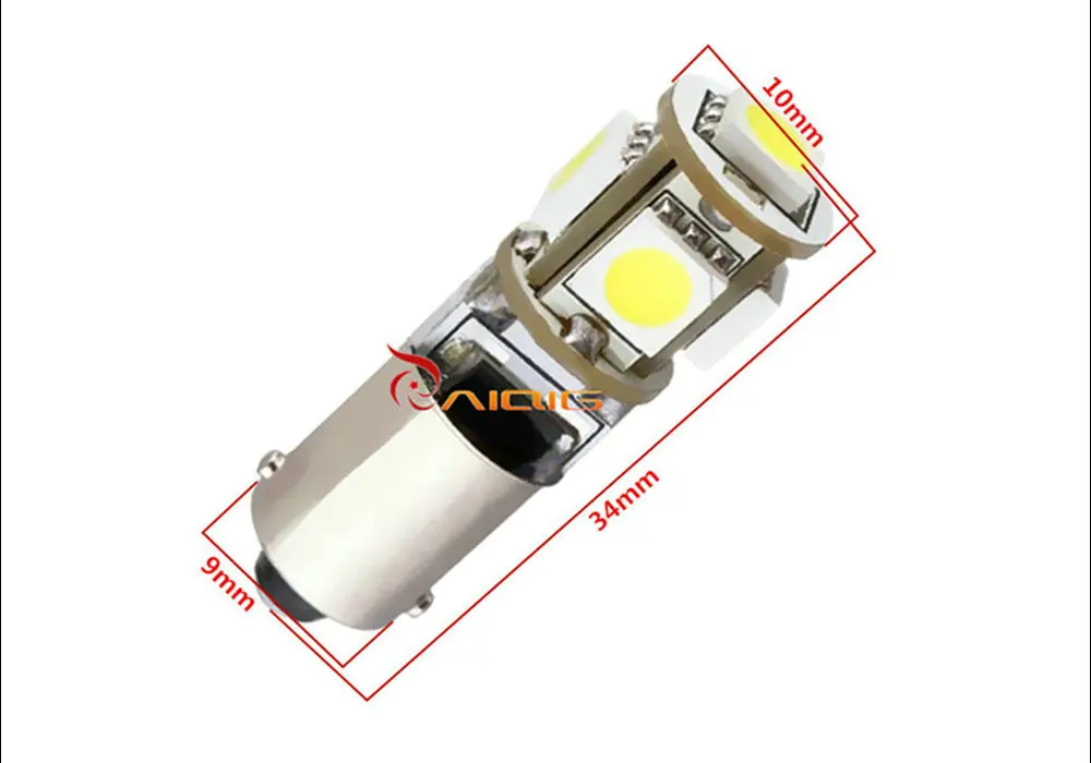BA9S 5 SMD белый CANBUS OBC без ошибки автомобиля T4W светодиодные лампы t4w автомобильные