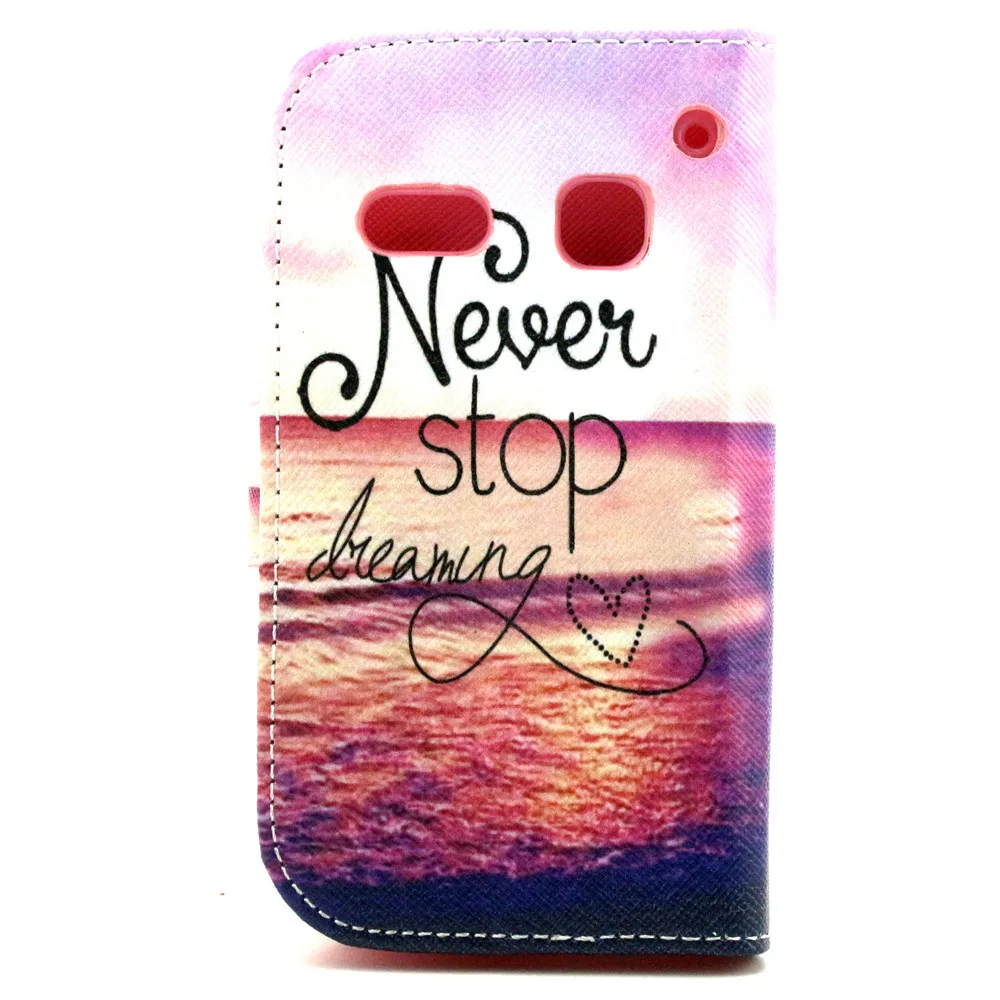 Luxury printing color leather Flip Case For Alcatel One Touch Pop C3 OT 4033D ot4033d cover |