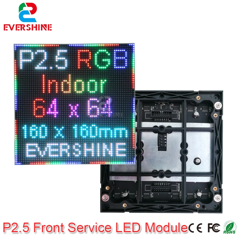 Evercollection tvision высококачественный передний сервис P2.5 smd 2121 64x64 пикселей комнатный rgb