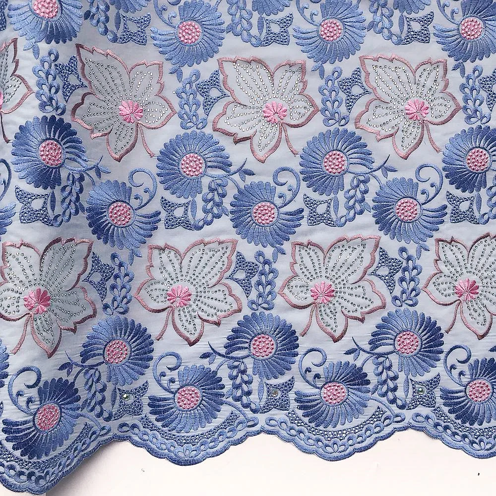 НОВЫЕ новейшие Африканские кружева 2019 нигерийский хлопок фиолетовая кружевная