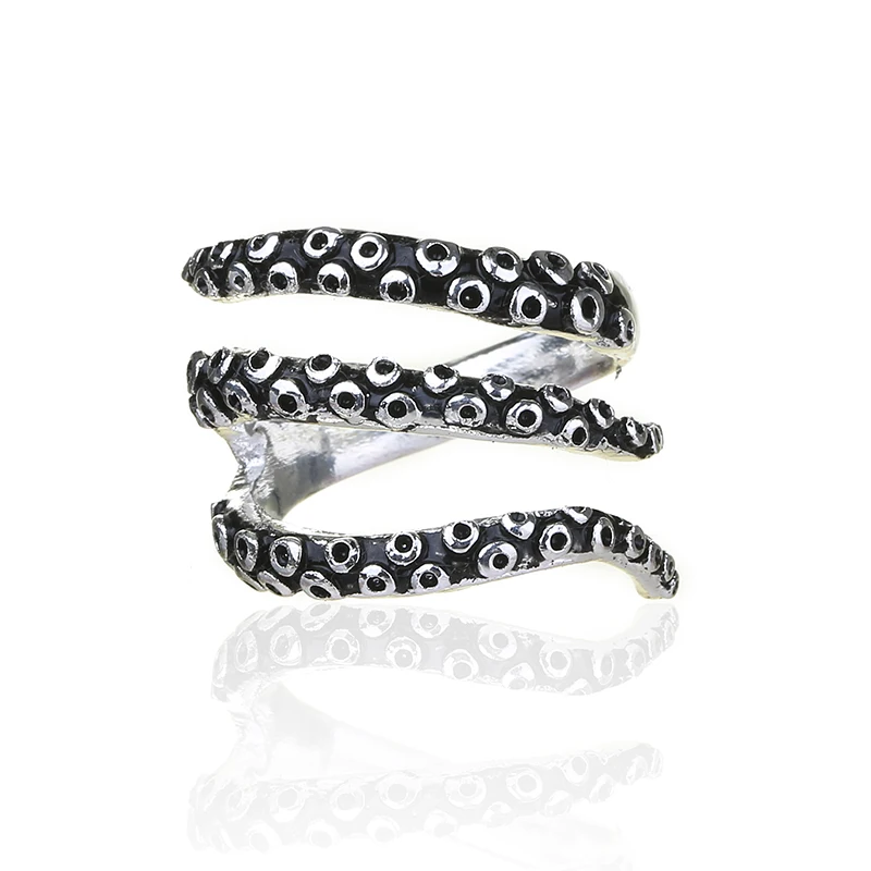 

Drop Shipping Tentacle Ring Octopus Ring Seductive Tentacle Ring in Ancient Plating by Octopus adjustable size