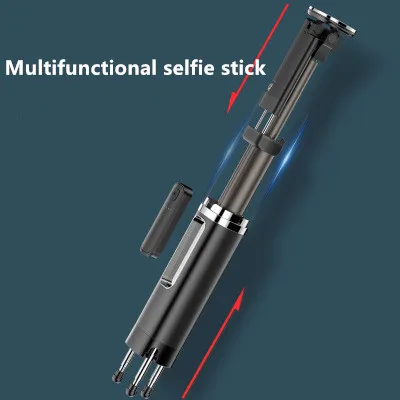 Скрытая селфи-палка Bluetooth фотодержатель цинковый сплав перезаряжаемая артефакт