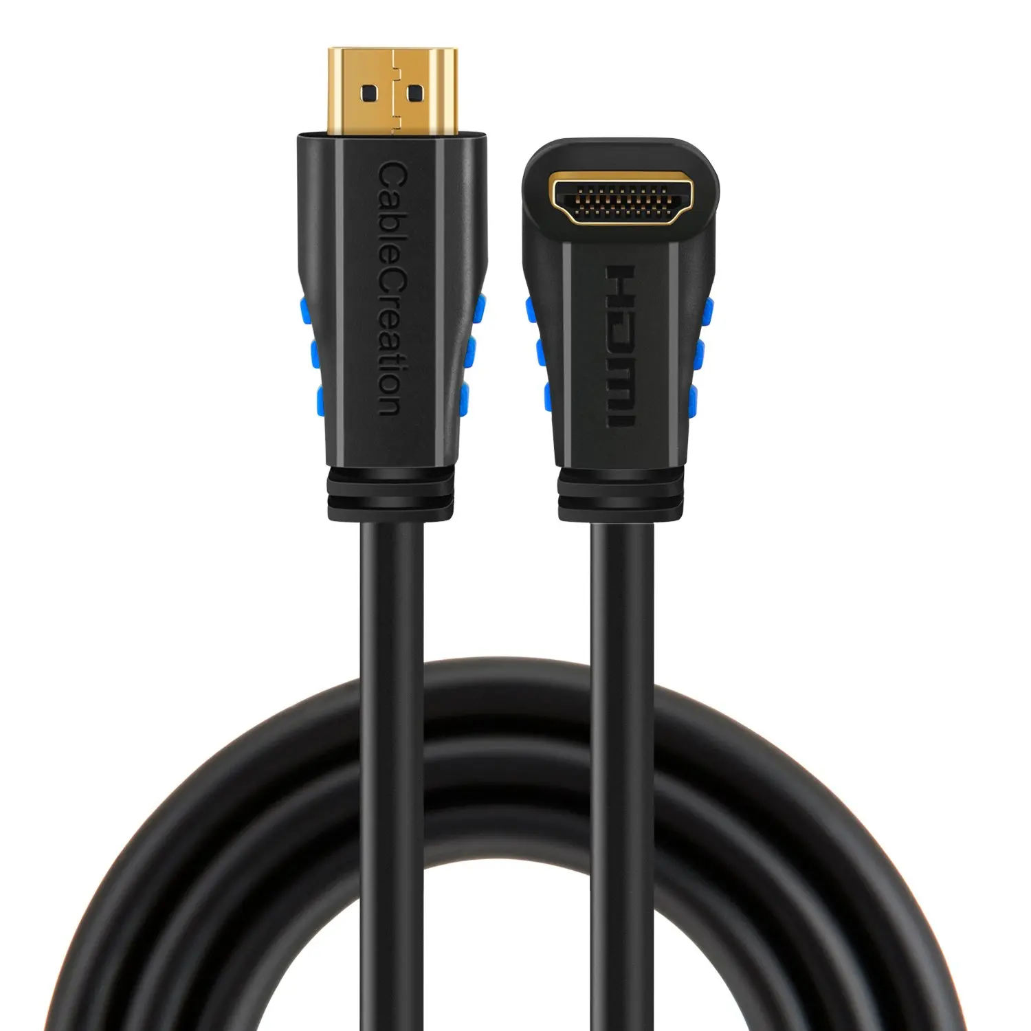 Кабель HDMI 2 0 jorinдо 4K (60 Гц) вниз угол 90 градусов кабель с позолоченным разъемом