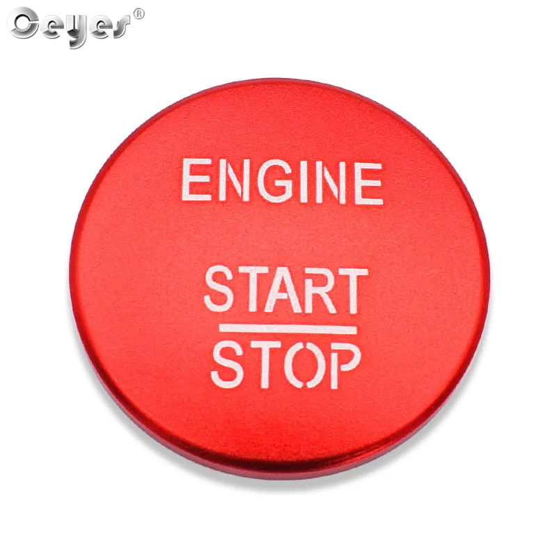 Red Button Cover Ceyes Автомобиль Стайлинг двигатель старт стоп авто аксессуары крышки переключателей зажигания кольца Чехол для Mercedes Benz AMG GLC GLA класс C200L - Название цвета: Red Button Cover