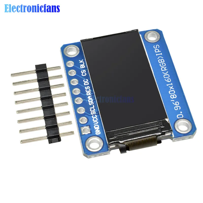 Ips 0,96 дюймов 80X160 ips SPI HD 65K lcd полноцветный дисплей lcd модуль ST7735 Привод IC 80*160 3,3 V SPI интерфейс(не OLED
