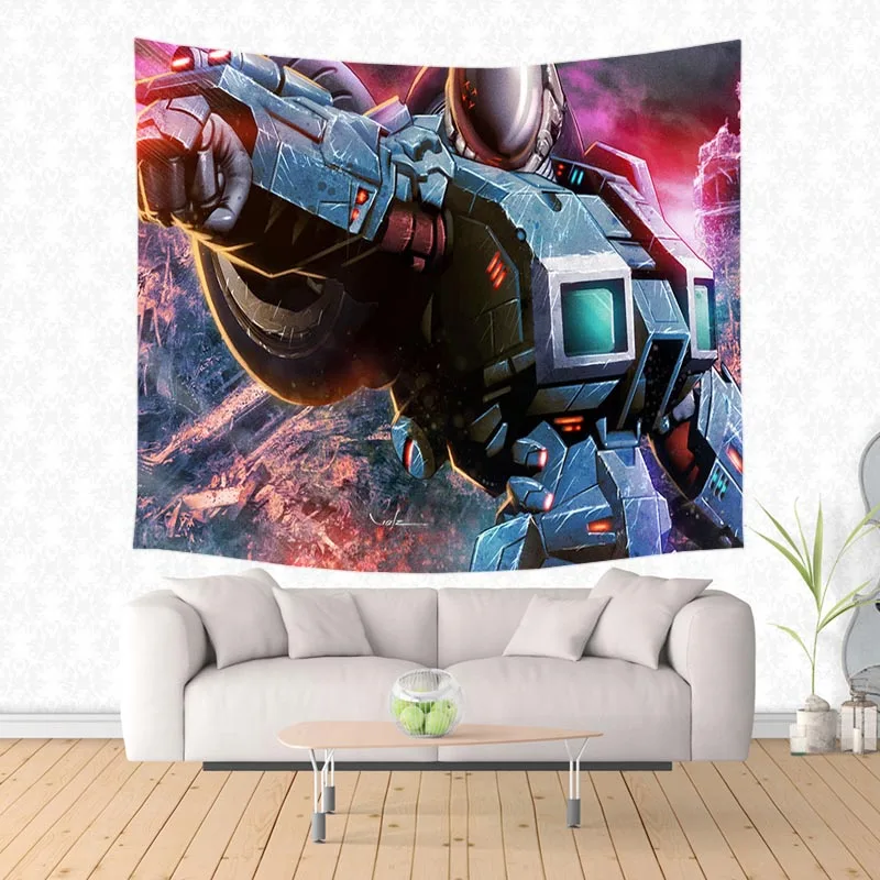 Robotech Висячие гобелены персонализированные гобелены Декор на стену одеяло Настенный Коврик для йоги домашний декор - Цвет: 2