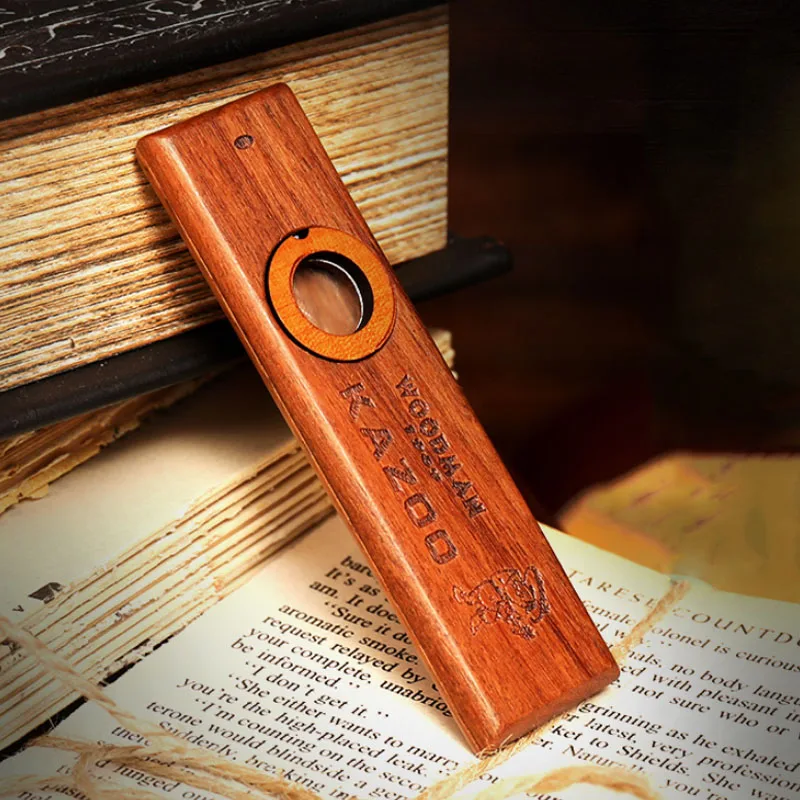 Деревянная гармоника kazoo orff инструменты укулеле гитара партнер Вудман деревянная гармоника с металлической коробкой kazoo для взрослых детей kazoo