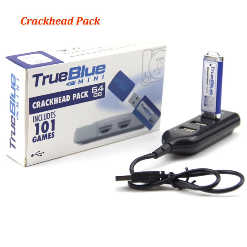 2-players True Blue Mini Meth/Fight/Crackhead пакет для playstation классические игры и аксессуары Новое поступление(101 игр) V2 - Цвет: Crackhead pack 64gb