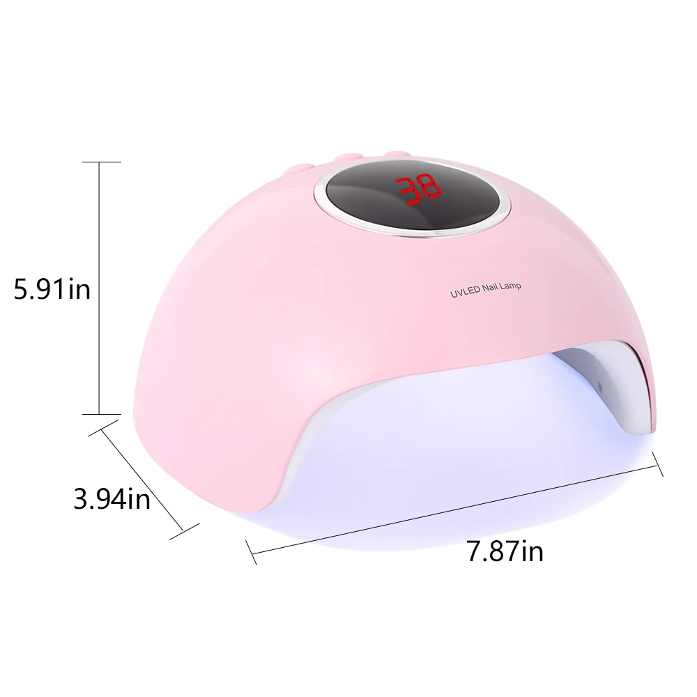 36W LED Lamp for Nail with LCD UV Lamp for Gel Nails Polish Nail Dryer for Manicure Sun Light 30s/60s/90s USB Connector