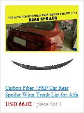 Передний бампер для губ подбородка сплиттеры фартук Cupwings для Alfa Romeo Giulia Quadrifoglio база Седан 4-дверный- углеродного волокна