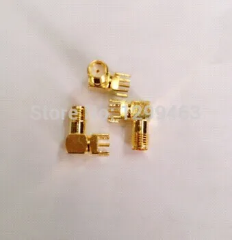 

2015 Top Brand SMA Female Right Angle PCB through-hole mount connector RF Adapter