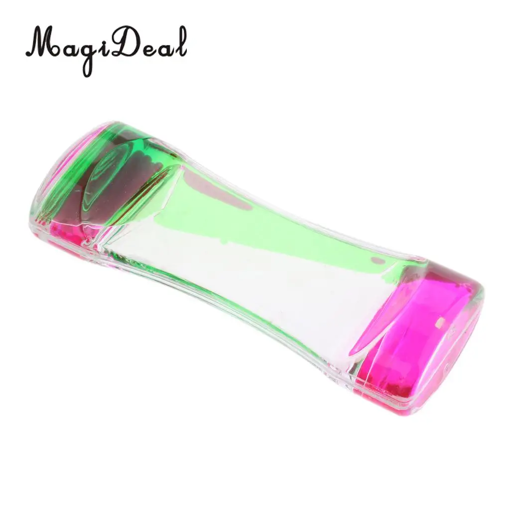 MagiDeal, 1 шт., плавающий цвет, смесь, масло, жидкость, Bubbler, таймер движения, часовое стекло для дома, комнаты, офиса, Декор, новинка, подарок на день рождения