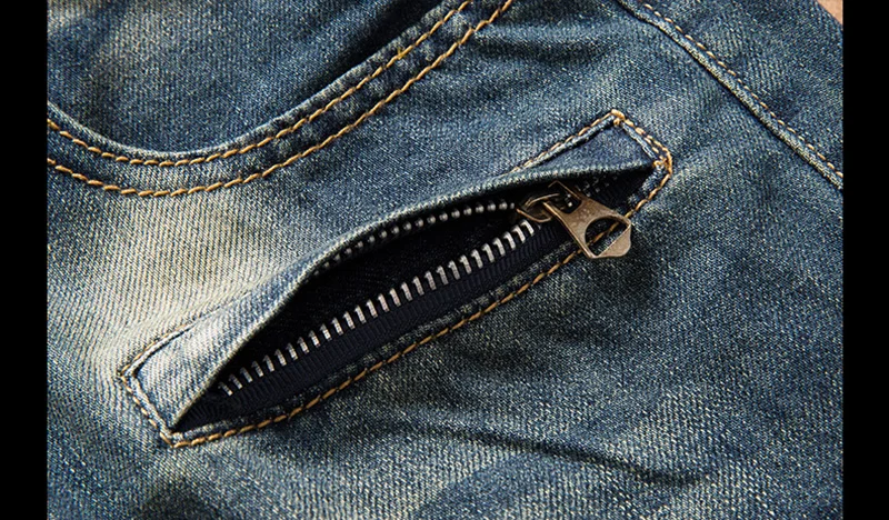 Мужские джинсы, Мужские байкерские джинсы, синие мужские джинсы Calca Masculina, джинсовые потертые, модные, облегающие, Pantalon Mezclilla Hombre Tuinbroek Man
