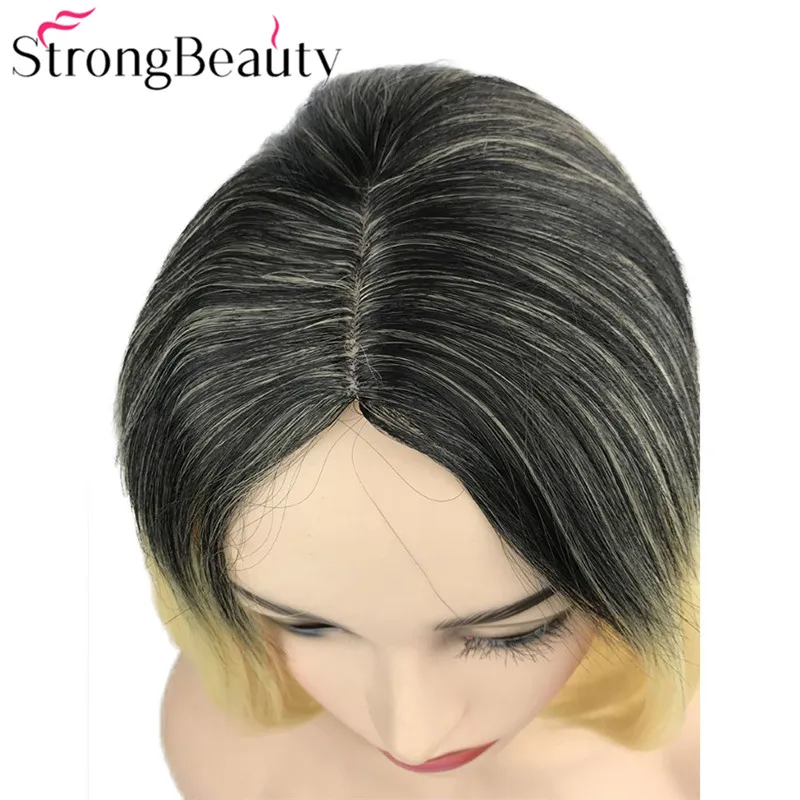 StrongBeauty короткие натуральные слоистые милые прямые светлые парики ТЕПЛО ОК синтетический парик Женские повседневные волосы