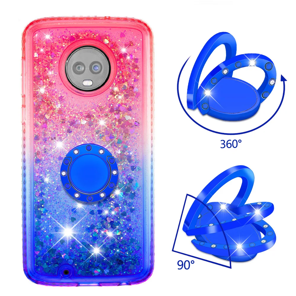 Quicksand bling Phone Case For Motorola Moto G6 Cover TPU Back 1S 5.7" |