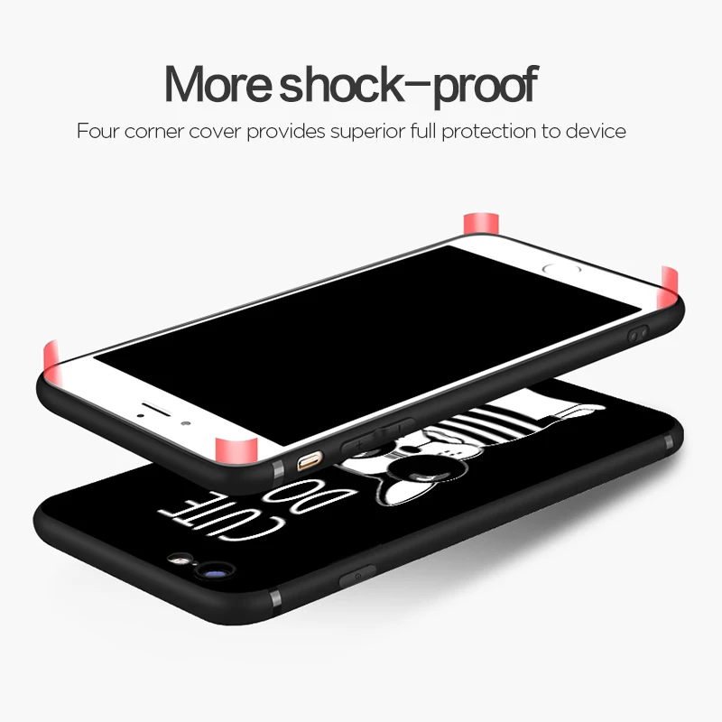 Чехлы с мультяшными рисунками для iphone 6 6s 6plus plus Матовый Жесткий пластиковый Чехол