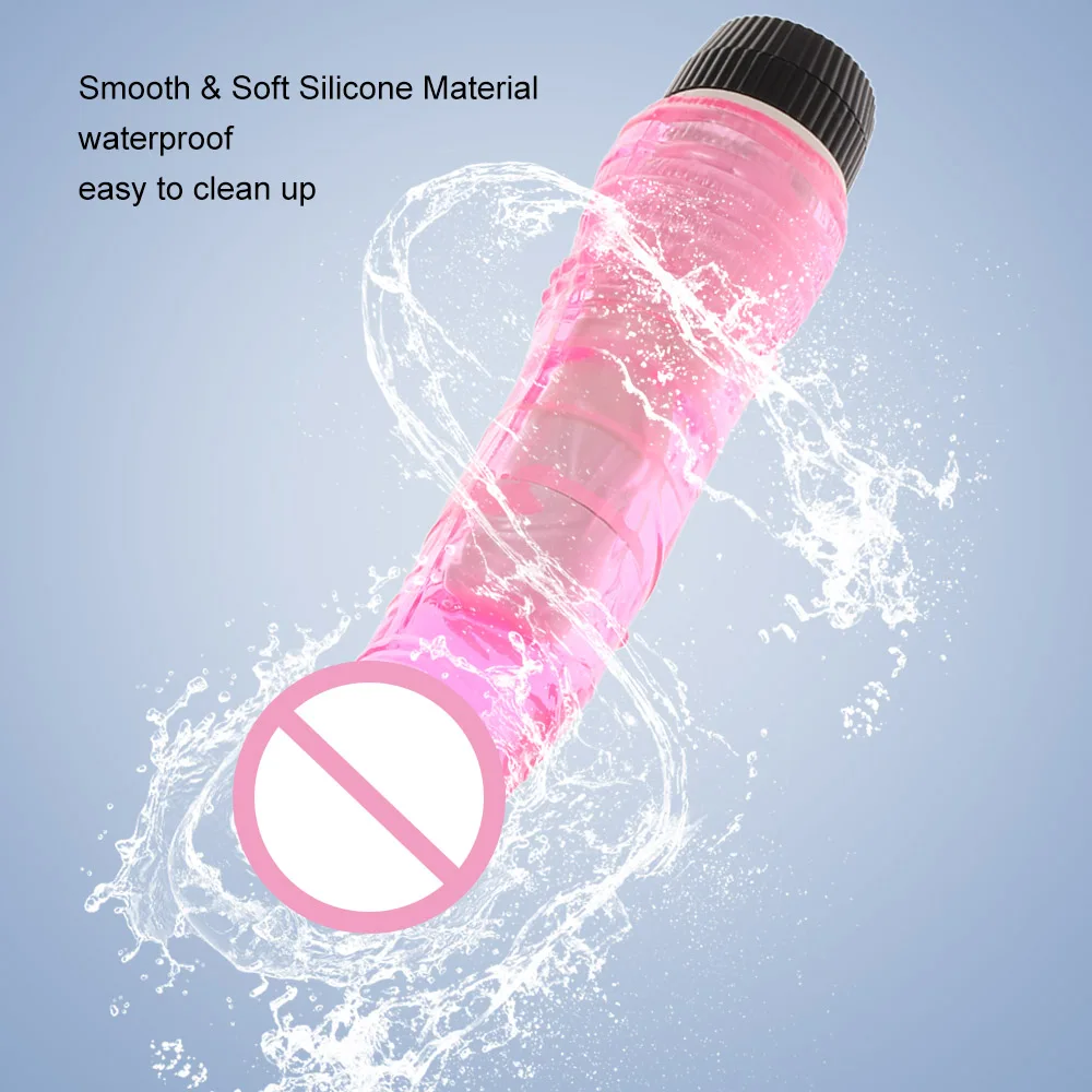 7-дюймовый мощный многоскоростной имитационный фаллоимитатор вибратор Желейный