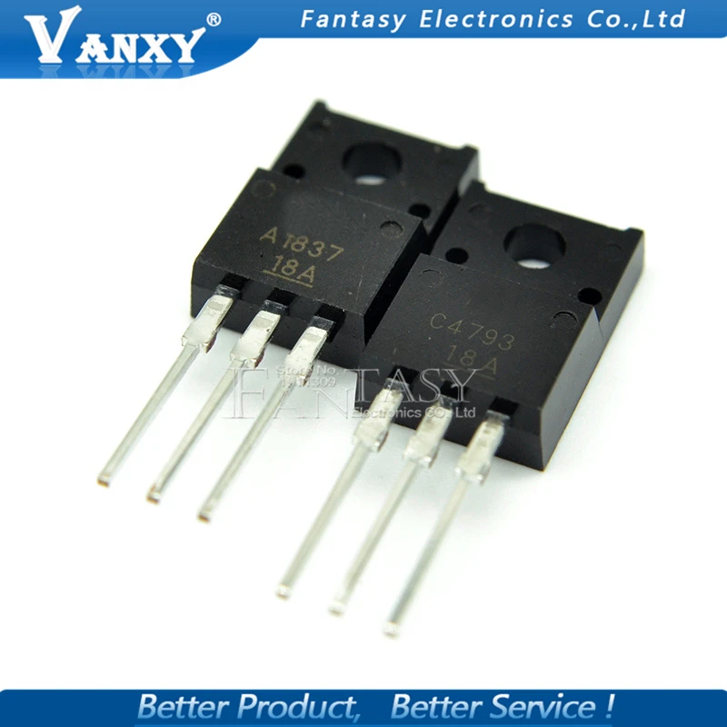 10 шт. 5 пар 2SC4793 TO220 2SA1837 TO 220 C4793 A1837 230V 1A каждый оригинальный и новый|shipping free| |