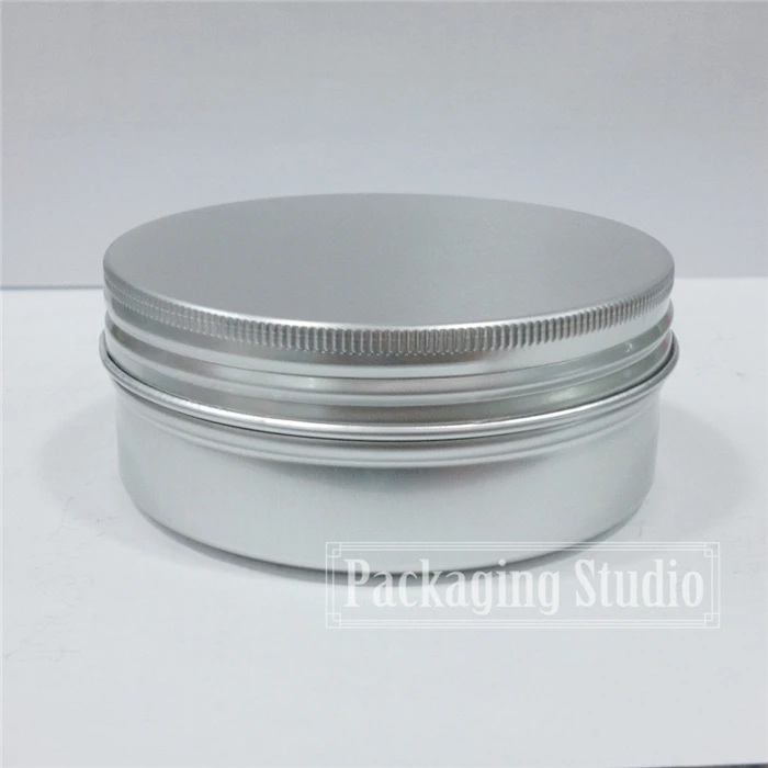 

150g Aluminum Jar Empty Cosmetic Cream Packaging Food Spice Storage Metal Bottles Free Shipping